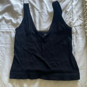 basic black tank top